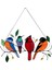 Bir Tel Üzerinde Çok Renkli Kuşlar Yüksek Lekeli Bahçe Suncatcher Kuş Süslemeleri Bir Şube Suncatchers Kolye Evinde, Bir (Yurt Dışından) 1