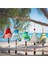 2pcs Kuş Şarkısı Bell Kuş Şarkısı Çan Rüzgar Chime Kuş Şarkısı Bell Bahçe Dekor Asma Rustik Rüzgar Zil Parçaları, A (Yurt Dışından) 2