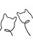 Metal Kedi Duvar Dekoru, Kedi Duvarı Sanatı, Metal Duvar Sanatı, Minimalist Oda ve Oturma Odası Duvar Dekoru (Yurt Dışından) 2