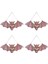 4pcs Cadılar Bayramı Dekorasyonları Asılı Cam Suncatcher Yarasalar Akrilik Renkli Cadılar Bayramı Yarasaları Duvar Dekoru Asma Gotik Yarasa (Yurt Dışından) 1