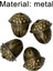 50pcs Christmas Palamut-Jingle Bells Vintage Bronz Bells 1.2 inç Metal zanaat çanı Xmas Ev Süsleme (Yurt Dışından) 3