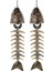 2pcs Balık Rüzgar Şimi, Balık Iskeleti Rüzgarchime, Balık Kemiği Dökme Demir Rüzgar Çanları Vintage Metal Rüzgar Çanları Açık Hava Yatıştırıcı (Yurt Dışından) 4