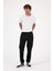 Simon Slim Fit Gabardin Jogger Pantolon-Siyah 1