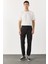 Simon Slim Fit Gabardin Jogger Pantolon-Siyah 3