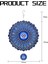 Mandala Göz Rüzgar Spinner Metal 3D Dönen Windchimes Lüks Sanat Bahçesi Döküm Dış Mekan Dekorasyon (Yurt Dışından) 1