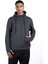 Erkek Regular Fit Kesim Detaylı Kapüşonlu Siyah Sweatshirt 1