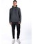 Erkek Regular Fit Kesim Detaylı Kapüşonlu Siyah Sweatshirt 3