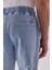 David Sky Blue Beli Lastikli Slim Fit Jogger Pantolon-Sky Blue 4