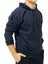 Lacivert Kapşonlu Kanguru Sweatshirt 2