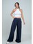 Kadın Beli Lastikli Cepli Önü Pileli Bol Paça Osyho Pantolon 3