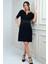 Kadın Kendinden Telalı Biyeli Önü Fermuar Detaylı Kısa Elbise 1