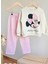 Barbosa Sweatshirt ve Kot Canvas Dokuma Pantolon Kız Çoçuk Tak (Daisy Duck - Minnie Mause 3D Fiyonk) 2