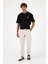 Simon Slim Fit Gabardin Jogger Pantolon-Taş 5