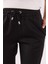 Alian Beli Lastikli Beach Pantolon(Tencel)(Tm)-Siyah 5