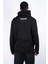 Erkek Regular Fit Kesim Detaylı Kapüşonlu Siyah Sweatshirt 3