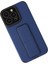 iPhone 13 Pro Kılıf Mega Standlı Silikon - Mavi 2
