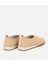 01AYH313590A310 KADIN Süet Deri Bej Lastik Detaylı Günlük Loafer 4