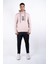 Erkek Regular Fit Kesim Detaylı Kapüşonlu Siyah Sweatshirt 3