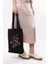 Çınar We Heart It Kanvas Çanta Siyah Renkli Desen 35x40 cm %100 Doğal Bez Malzeme 6