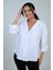 Kadın Kol Katlamalı Lyocell Gömlek 3