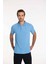 Teal Polo Yaka Erkek Tişört Mavi 10