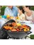 Cook Taşınabilir Kömür Barbekü Mangal Kırmızı/siyah 5