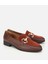 01AYH315420A414 KADIN Süet Deri Acı Kahverengi Tokalı Klasik Loafer 2