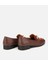 01AYH315420A414 KADIN Süet Deri Acı Kahverengi Tokalı Klasik Loafer 4