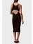 Fitilli Pamuklu Slim Fit Yuvarlak Yaka Midi Elbise LV047D301GUB1 Bayan Elbise LV047D301G Ub1 5