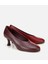01AYH316590A787 KADIN Deri Bordo Vişne Iki Renkli Ince Topuklu Stiletto 2