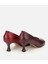 01AYH316590A787 KADIN Deri Bordo Vişne Iki Renkli Ince Topuklu Stiletto 4