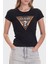 Ss Cn Leo Pamuklu Slim Fit Bisiklet Yaka Logolu T Shirt Bayan T Shirt W5BI28 J1314 Jblk 1