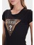 Ss Cn Leo Pamuklu Slim Fit Bisiklet Yaka Logolu T Shirt Bayan T Shirt W5BI28 J1314 Jblk 4