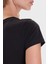 Ss Cn Leo Pamuklu Slim Fit Bisiklet Yaka Logolu T Shirt Bayan T Shirt W5BI28 J1314 Jblk 5