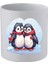 Sevimli Penguenler Baskılı Kulpsuz Kupa Bardak - Hediye Kahve Kupası, Su Bardağı 1