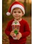 Renkli Pipetli Kupa Bardak Noel Çam Ağacı Altında Noel Baba ve Kardan Adam desenli Suluk 450ML 2768B 4
