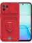 Xiaomi Mi 11 Lite Kılıf Zuma Kartvizitli Yüzüklü Silikon - Kırmızı 1