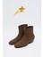 Bot 2512 - Dikiş Detaylı Acı Kahve Süet Kadın Bot 3