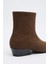 Bot 2512 - Dikiş Detaylı Acı Kahve Süet Kadın Bot 7