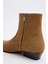 Bot 2512 - Dikiş Detaylı Taba Süet Kadın Bot 8