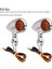 2pcs Universal Amber Chrome Motosiklet (Yurt Dışından) 3