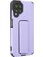 Samsung Galaxy A22 Kılıf Mega Standlı Silikon - Lila 2