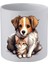 Kedi ve Köpek Baskılı Kulpsuz Kupa Bardak - Hediye Kahve Kupası, Su Bardağı 1