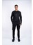 Erkek Regular Fit Uzun Kollu Baskılı Siyah Sweat 3