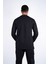 Erkek Regular Fit Uzun Kollu Baskılı Siyah Sweat 5