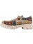 Kadın Vegan Krem Loafer - Anatolian Patterns Tasarım 3
