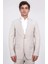 Slim Fit Mono Yaka Bej Takım Elbise 2