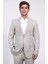 Slim Fit Mono Yaka Bej Takım Elbise 5