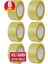 Incifiks 6 Adet Koli Bandı 45 mm x 100 Metre Şeffaf Güçlü Yapışkanlı Kopmayan Bant Bandı Bantları Süper 1