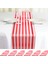 6 Adet Çizgili Masa Koşucusu Düğün Polyester Masa Dekoru Kırmızı Beyaz Çizgili Tasarım Masa Örtüsü Dekor 12 x 108 Inç (Yurt Dışından) 3